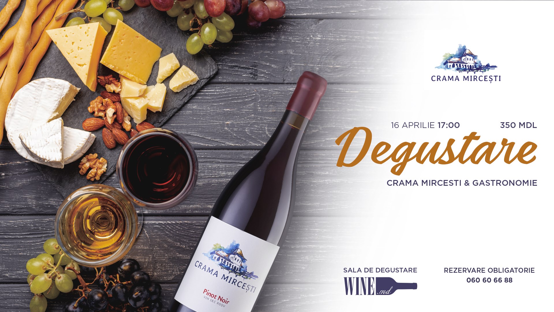 Degustare Crama Mircesti & gastronomie