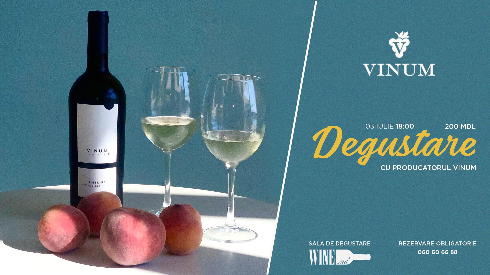 Degustare cu Producatorul Vinum